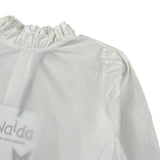 Naida Camicia Manica Lunga tinta unita Bianco per Bambina NACA160 BIANCO NAIDA 