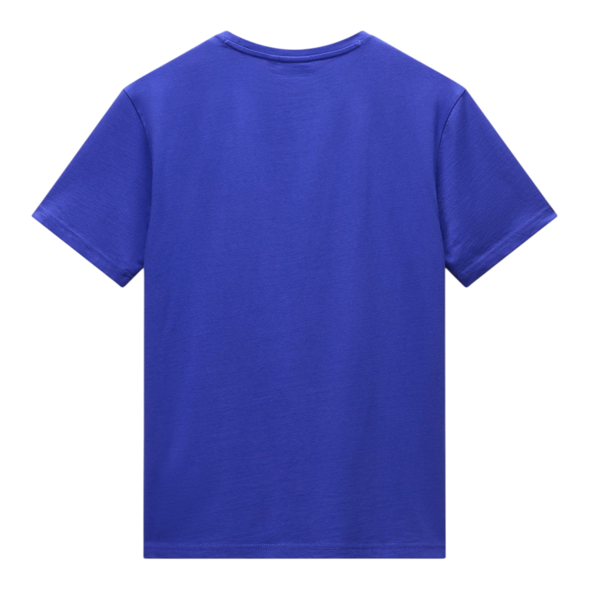 Napapijri T-Shirt tinta unita con Stampa Cobalto per Bambino NP0A4GEHB3B1 COBALTO NAPAPIJRI 
