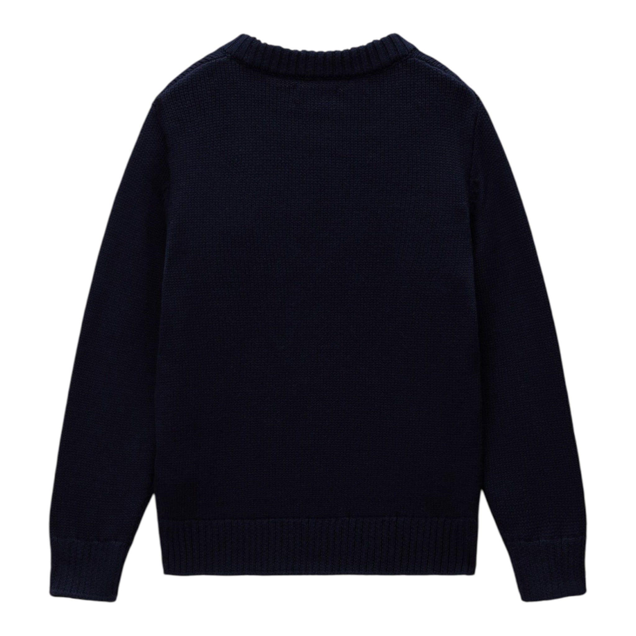 Napapijri Maglia tinta unita con Stampa Blu per Bambino NP0A88ZF1761 BLU NAPAPIJRI 