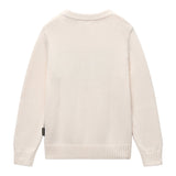 Napapijri Maglia tinta unita con Stampa Panna per Bambino NP0A88ZFN1J1 PANNA NAPAPIJRI 