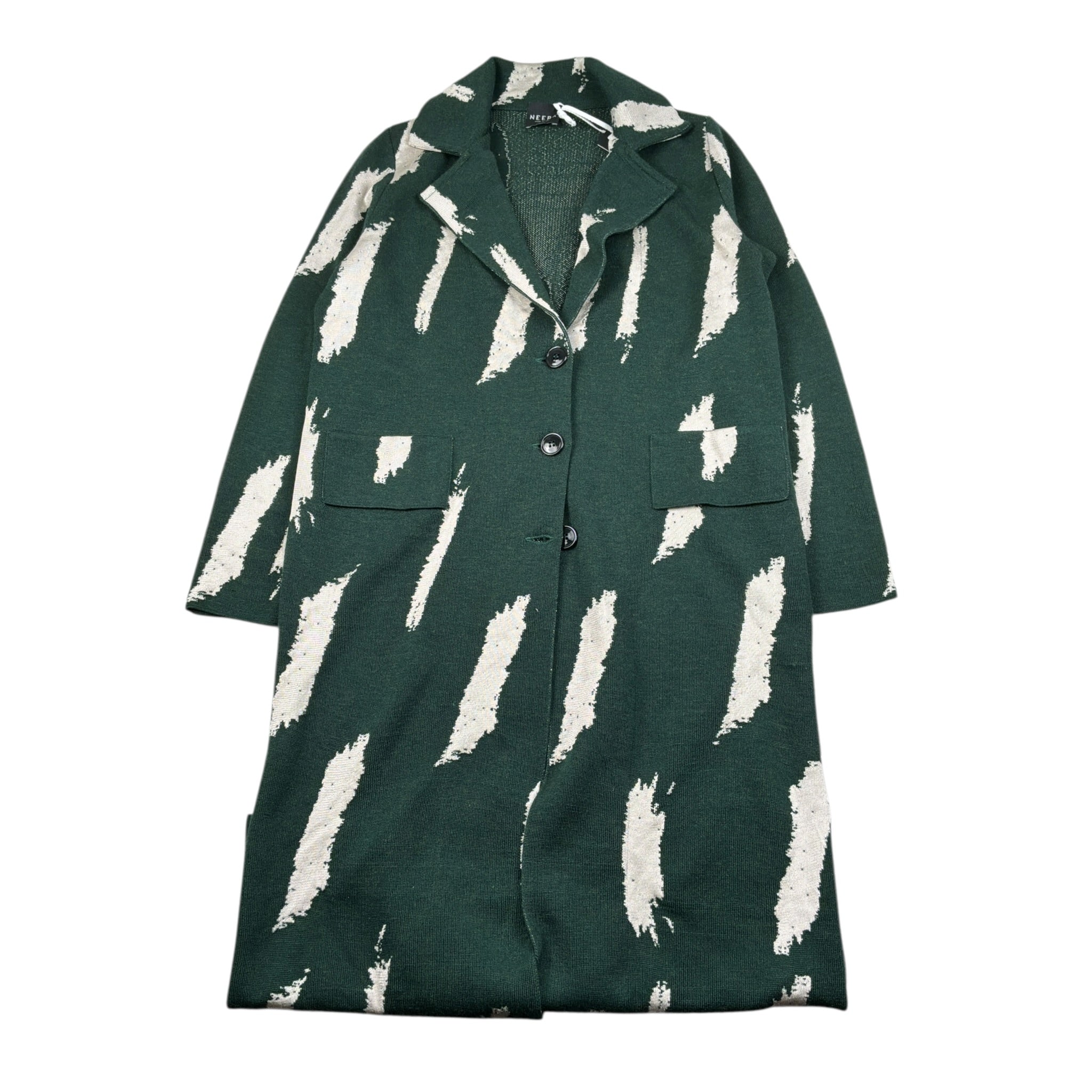 Neera 20.52 Cardigan Lungo tinta unita Verde per Bambina 2520620238 VERDE NEERA 20.52 