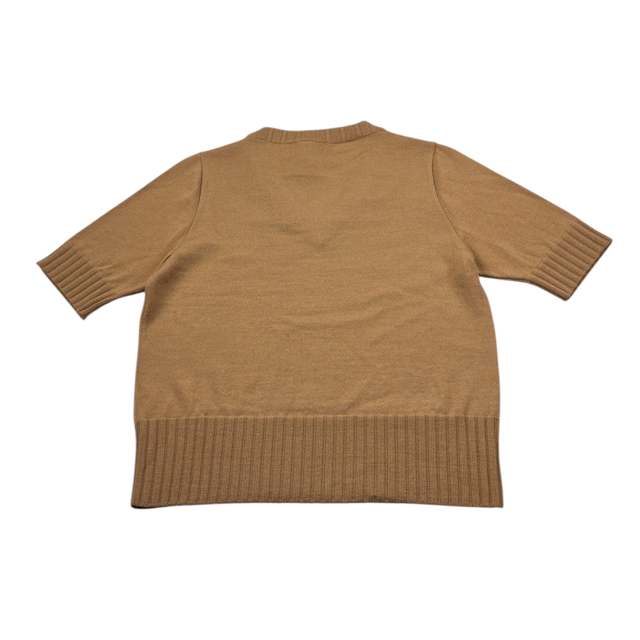 Neera 20.52 T-Shirt tinta unita Scollo A V Cammello per Bambina 25441V10338 CAMMELLO NEERA 20.52 
