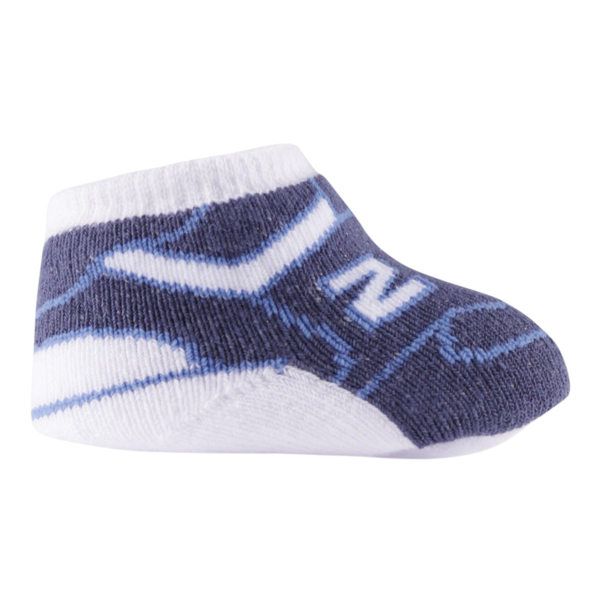 New Balance Babbucce Bicolore con Ricami Bianco/Blu per Neonato LAKB0104 BIANCO/BLU NEW BALANCE 