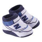New Balance Babbucce Bicolore con Ricami Bianco/Blu per Neonato LAKB0104 BIANCO/BLU NEW BALANCE 