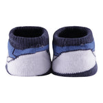 New Balance Babbucce Bicolore con Ricami Bianco/Blu per Neonato LAKB0104 BIANCO/BLU NEW BALANCE 