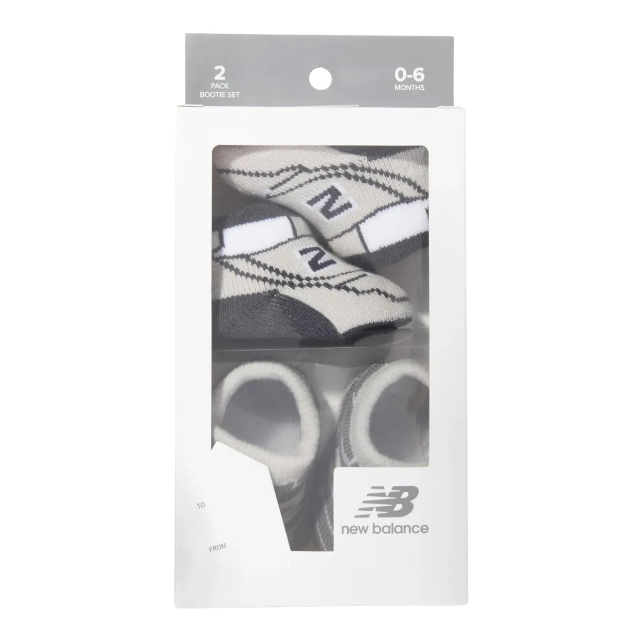 New Balance Babbucce Bicolore con Ricami Grigio/Blu per Neonato LAKB0104 GRIGIO/BLU NEW BALANCE 