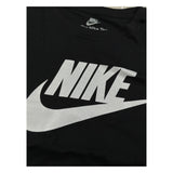 Nike T-Shirt Girocollo tinta unita con Logo Nero per Bambina 36F269 NERO NIKE 