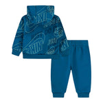 Nike Completo 2 Pezzi Felpa-Pantalone Bicolore Petrolio per Neonata 66N486 PETROLIO NIKE 