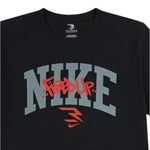 Nike T-Shirt tinta unita Girocollo con Stampa Nero per Bambino 9Q1204 NERO NIKE 