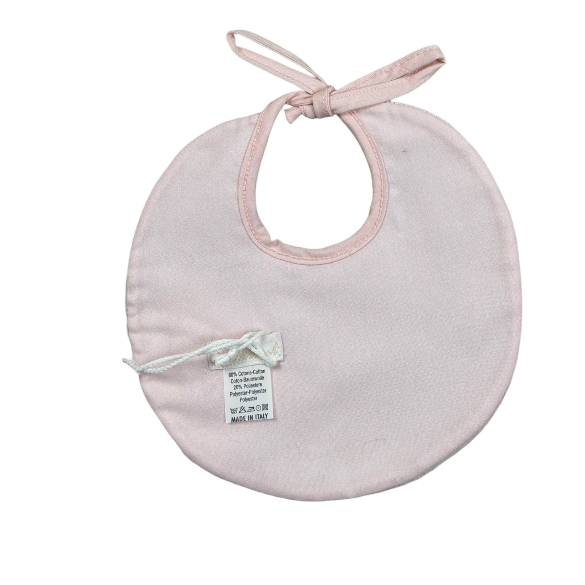 Ninnaoh Bavetta tinta unita con Stampa Rosa per Neonata I25BA10 ROSA NINNAOH 