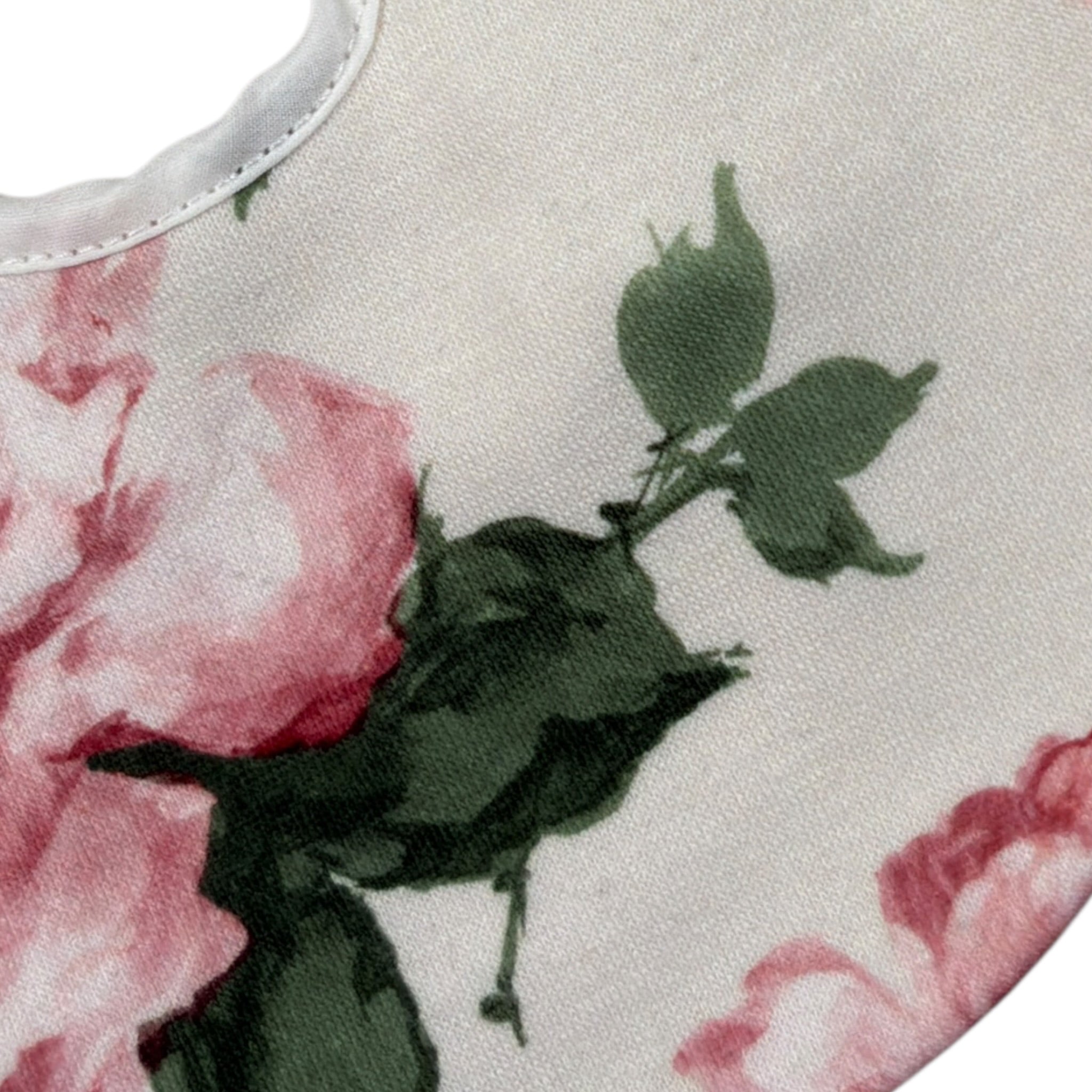 Ninnaoh Bavetta tinta unita con Stampa Rosa per Neonata I25BA40 ROSA NINNAOH 