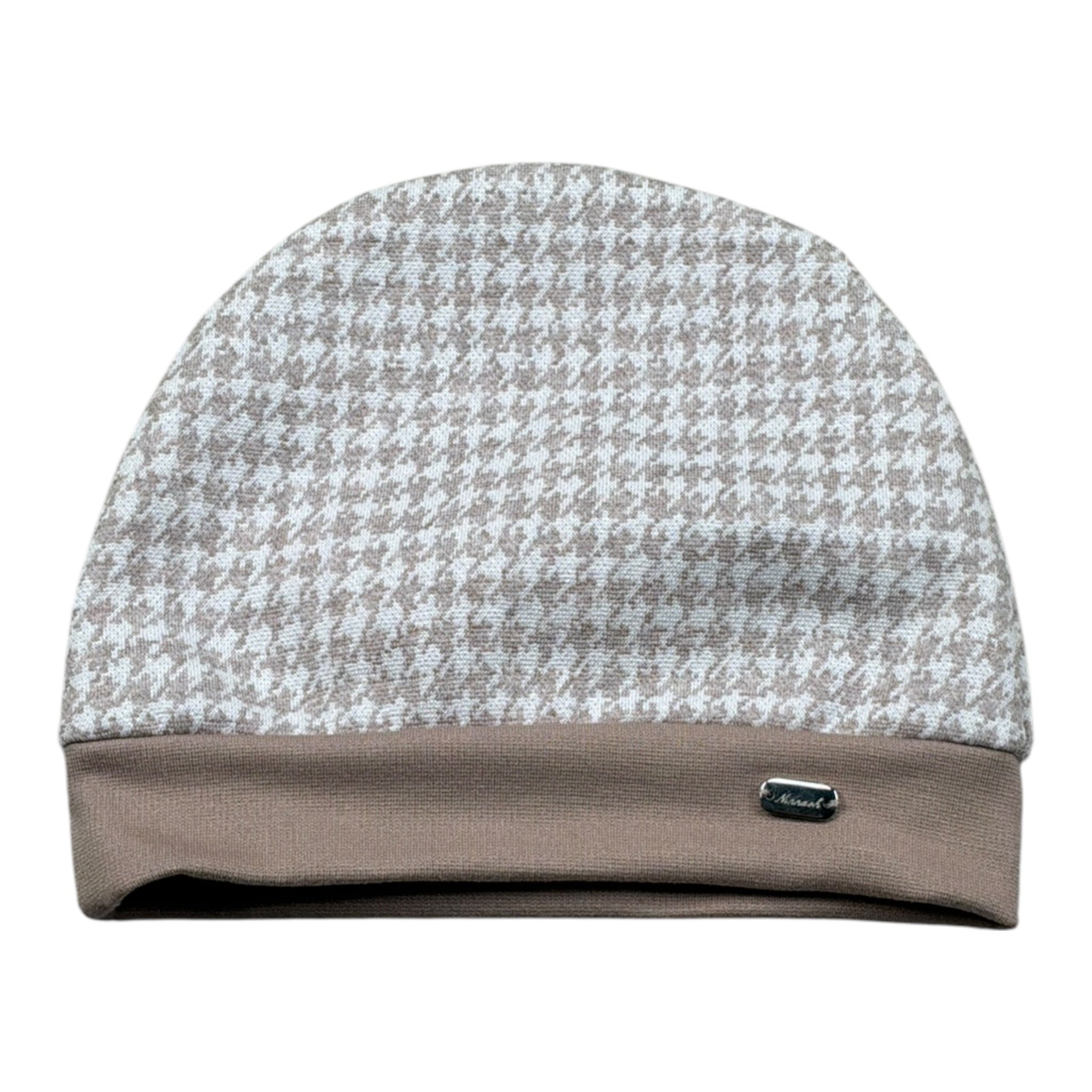 Ninnaoh Cappello Stampa Fantasia Beige per Neonato I25CA224 BEIGE NINNAOH 