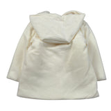Ninnaoh Cappotto tinta unita con Cappuccio Panna per Bambina I25CAP702XJ PANNA NINNAOH 