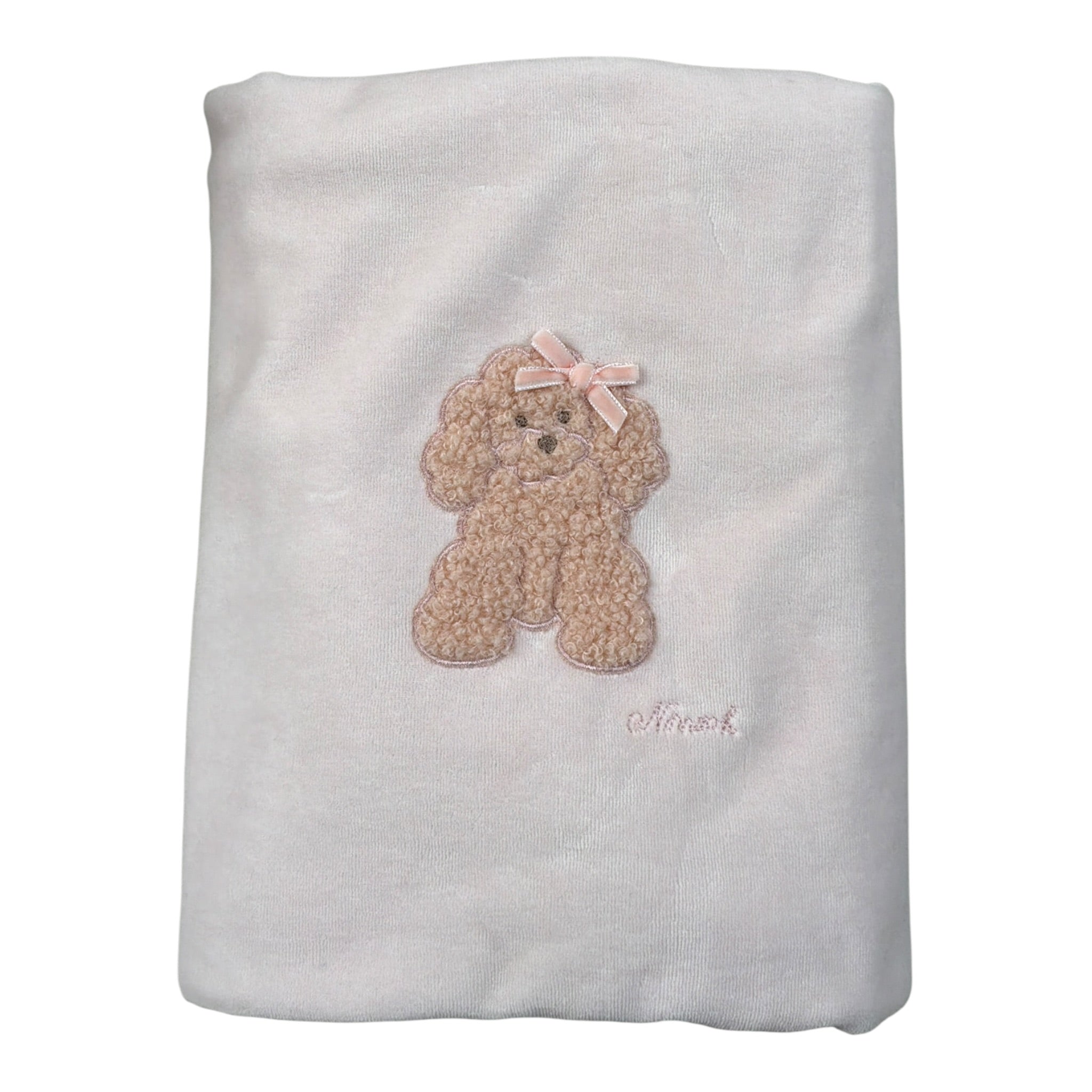Ninnaoh Coperta tinta unita con Stampa Rosa per Neonata I25COP4 ROSA NINNAOH 