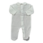 Ninnaoh Tutina Bicolore con Stampa Fiori Bianco per Neonata I25T34 BIANCO NINNAOH 