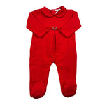 Ninnaoh Tutina Manica Lunga tinta unita Rosso per Neonata I25T53 ROSSO NINNAOH 