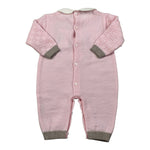 Ninnaoh Tutina tinta unita In Filo con Stampa Rosa per Neonata I25TF3211 ROSA NINNAOH 