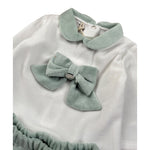 Ninnaoh Completo 2Pz Maglia-Ghettina Bicolore Bianco/Verde per Neonata PR219659 BIANCO/VERDE NINNAOH 