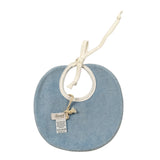 Ninnaoh Bavetta Bicolore con Stampa Bianco/Azzurro per Neonata PR219760 BIANCO/AZZURRO NINNAOH 