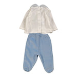 Ninnaoh Completo 2Pz Maglia-Ghettina Bicolore Bianco/Azzurro per Neonata U25PLC25V BIANCO/AZZURRO NINNAOH 