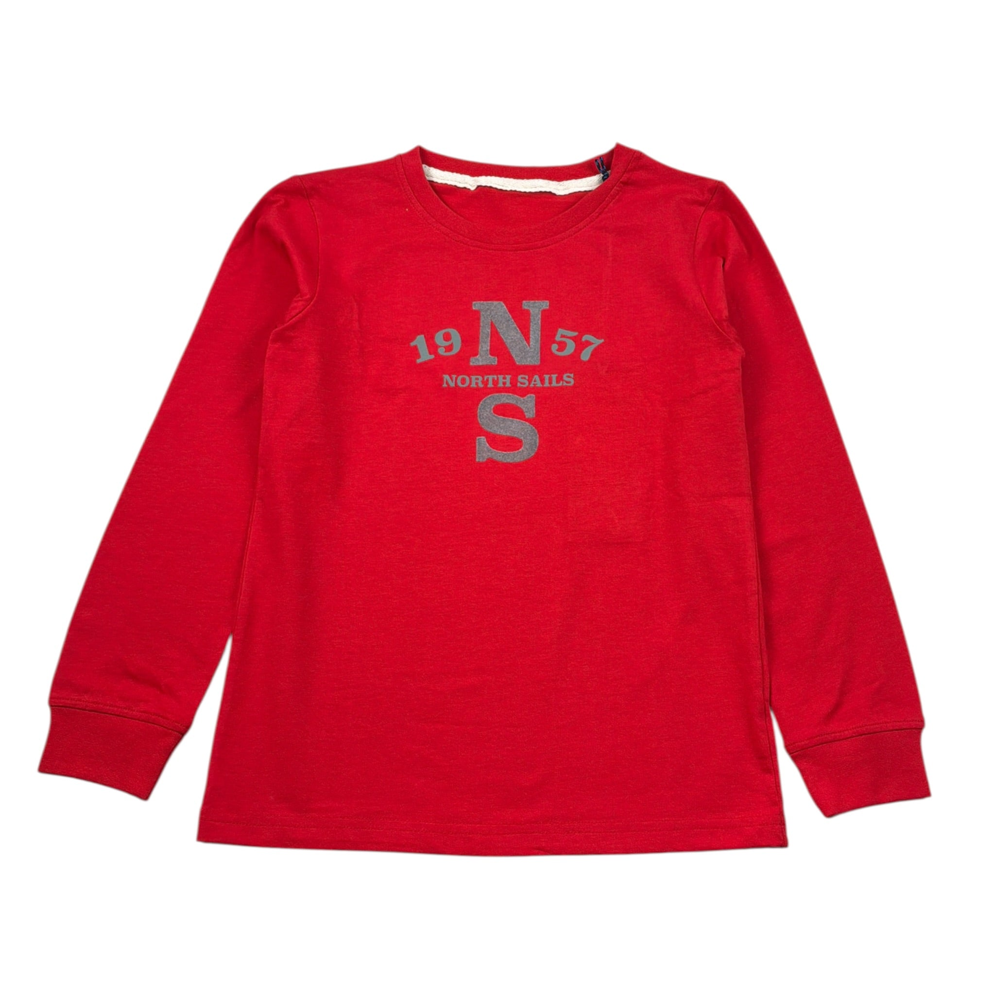 North Sails Shirt tinta unita con Stampa Rosso per Bambino NBA26010TS ROSSO NORTH SAILS 