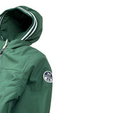 North Sails Giubbino tinta unita con Cappuccio Verde per Bambino NBA26017GB VERDE NORTH SAILS 