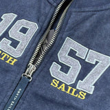 North Sails Felpa tinta unita con Zip Blu per Bambino NBA26021FE BLU NORTH SAILS 