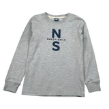North Sails Shirt tinta unita Girocollo con Logo Grigio per Bambino NBA26039TS GRIGIO NORTH SAILS 