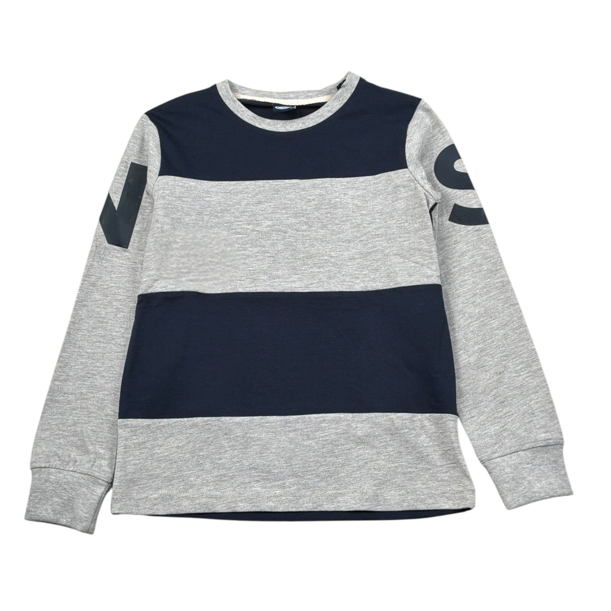 North Sails Shirt Bicolore con Fantasia A Righe Grigio/Blu per Bambino NBA26045TS GRIGIO/BLU NORTH SAILS 