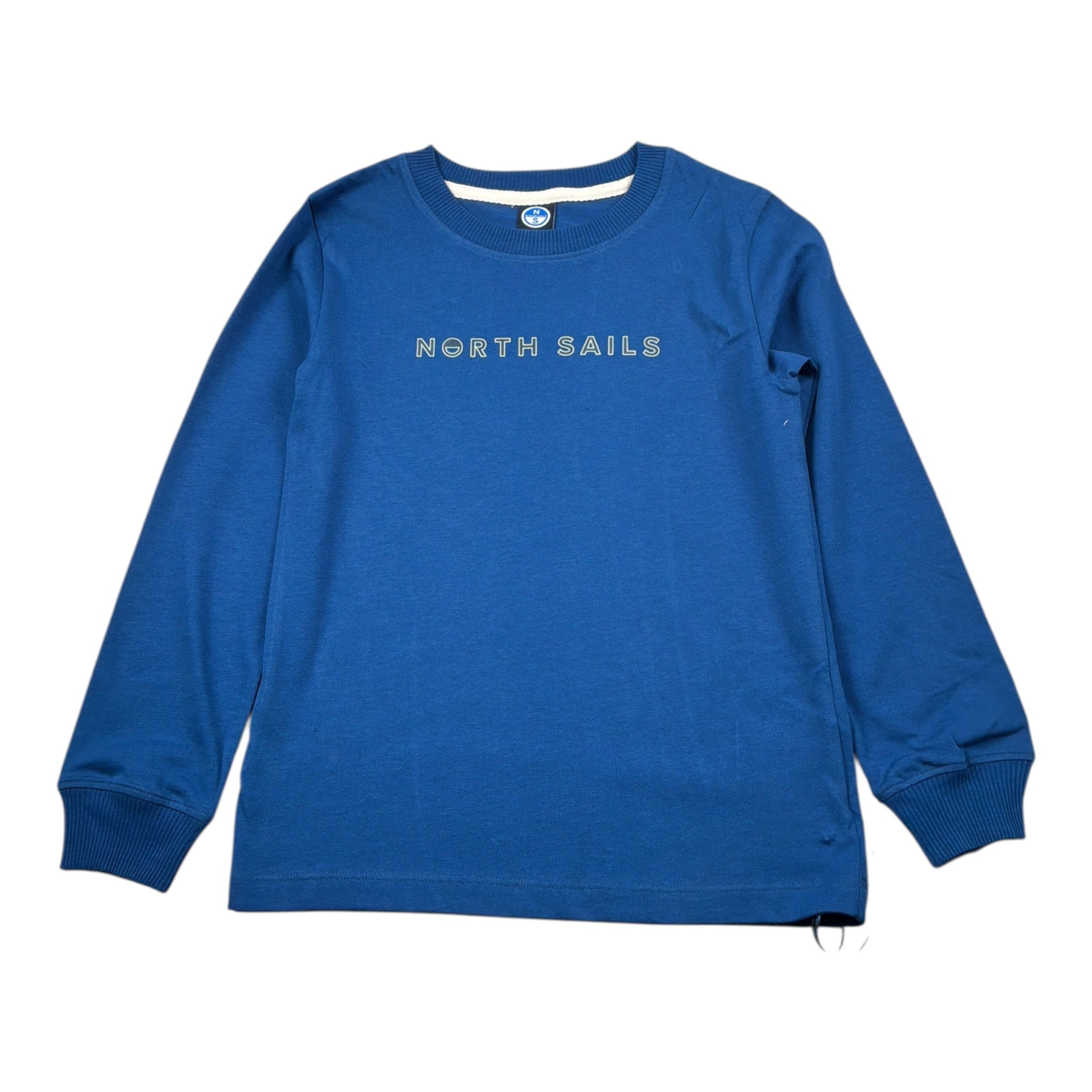 North Sails Shirt tinta unita con Stampa Blu per Bambino NBA26053TS BLU NORTH SAILS 