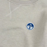 North Sails Felpa Girocollo tinta unita con Logo Beige per Bambino NBA26079FE BEIGE NORTH SAILS 