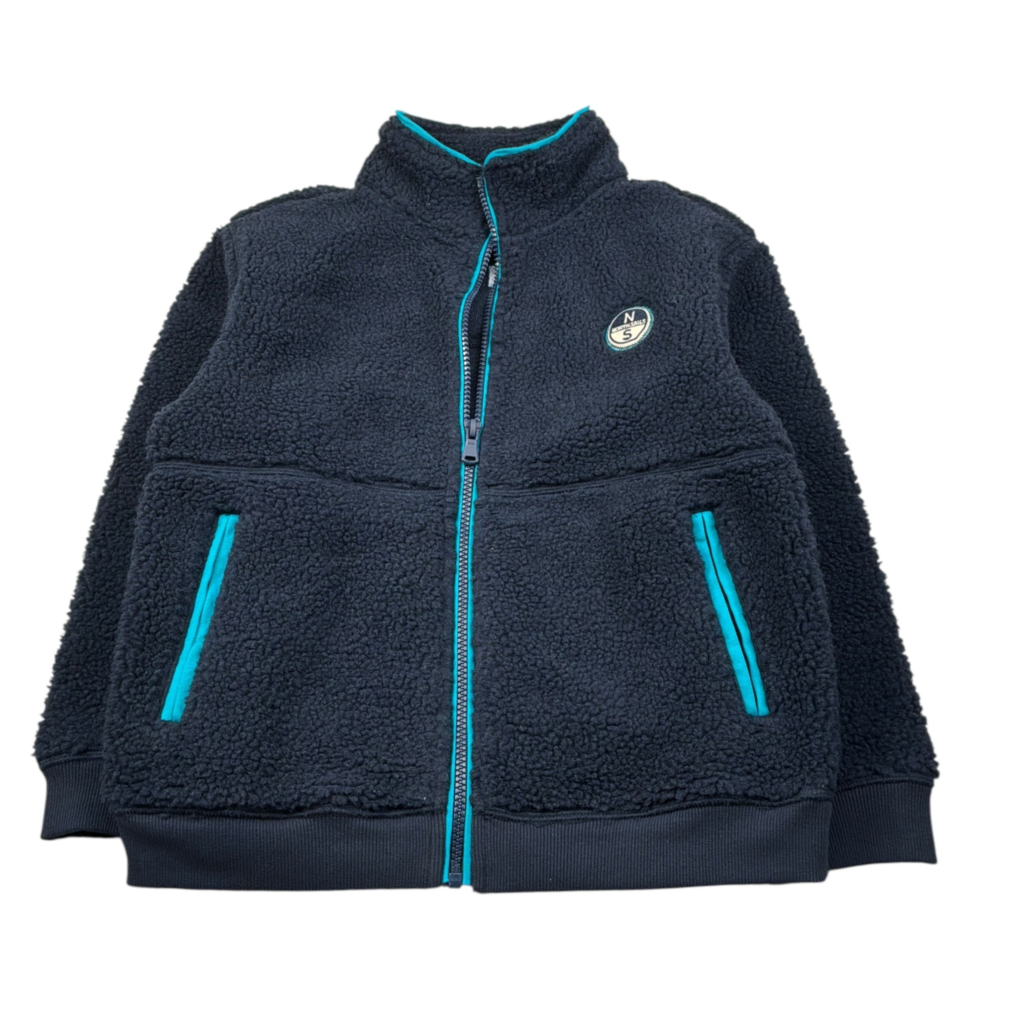 North Sails Felpa con Zip tinta unita Blu per Bambino NBA26104FE BLU NORTH SAILS 