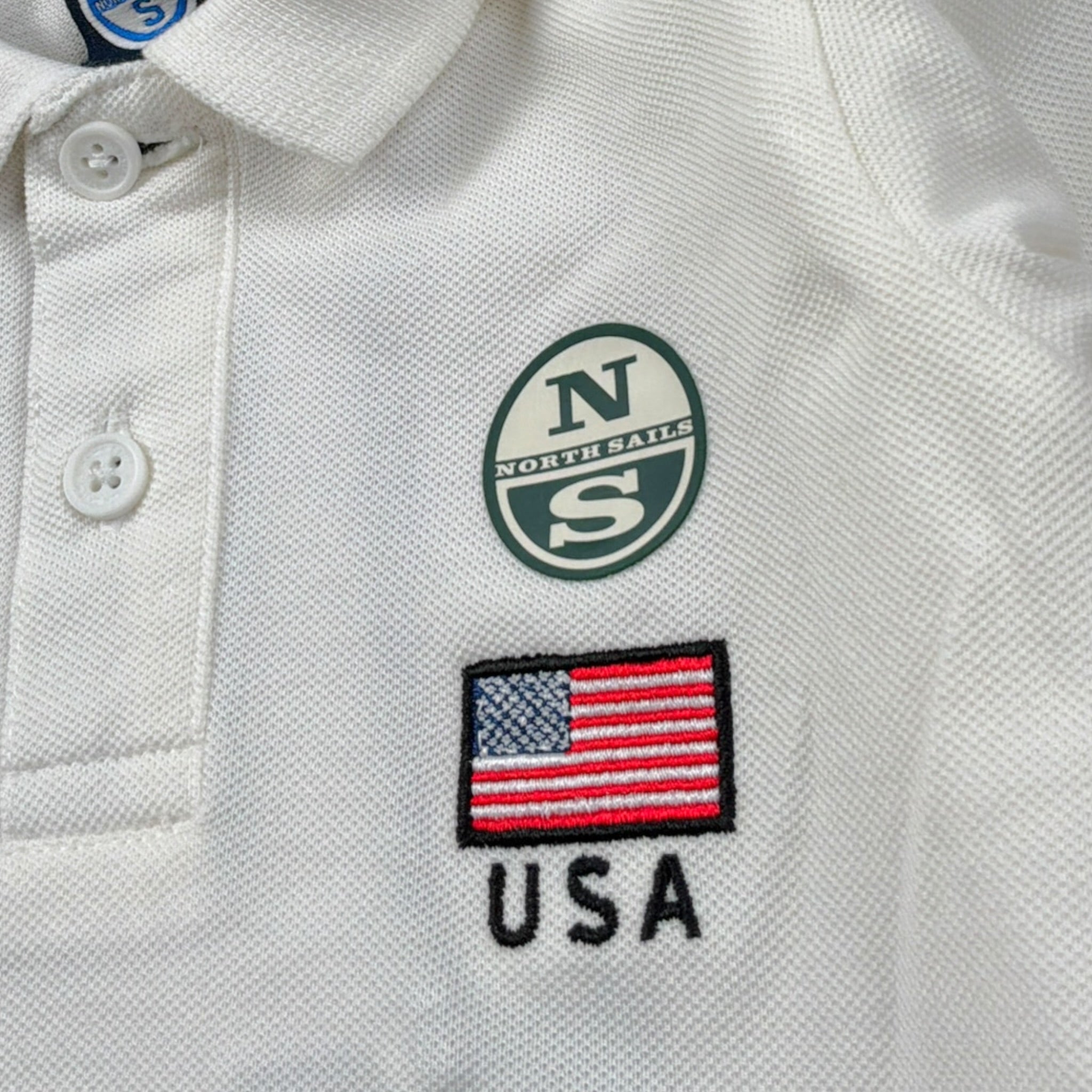 North Sails Polo tinta unita con Logo Bianco per Neonato NIA26006PO BIANCO NORTH SAILS 
