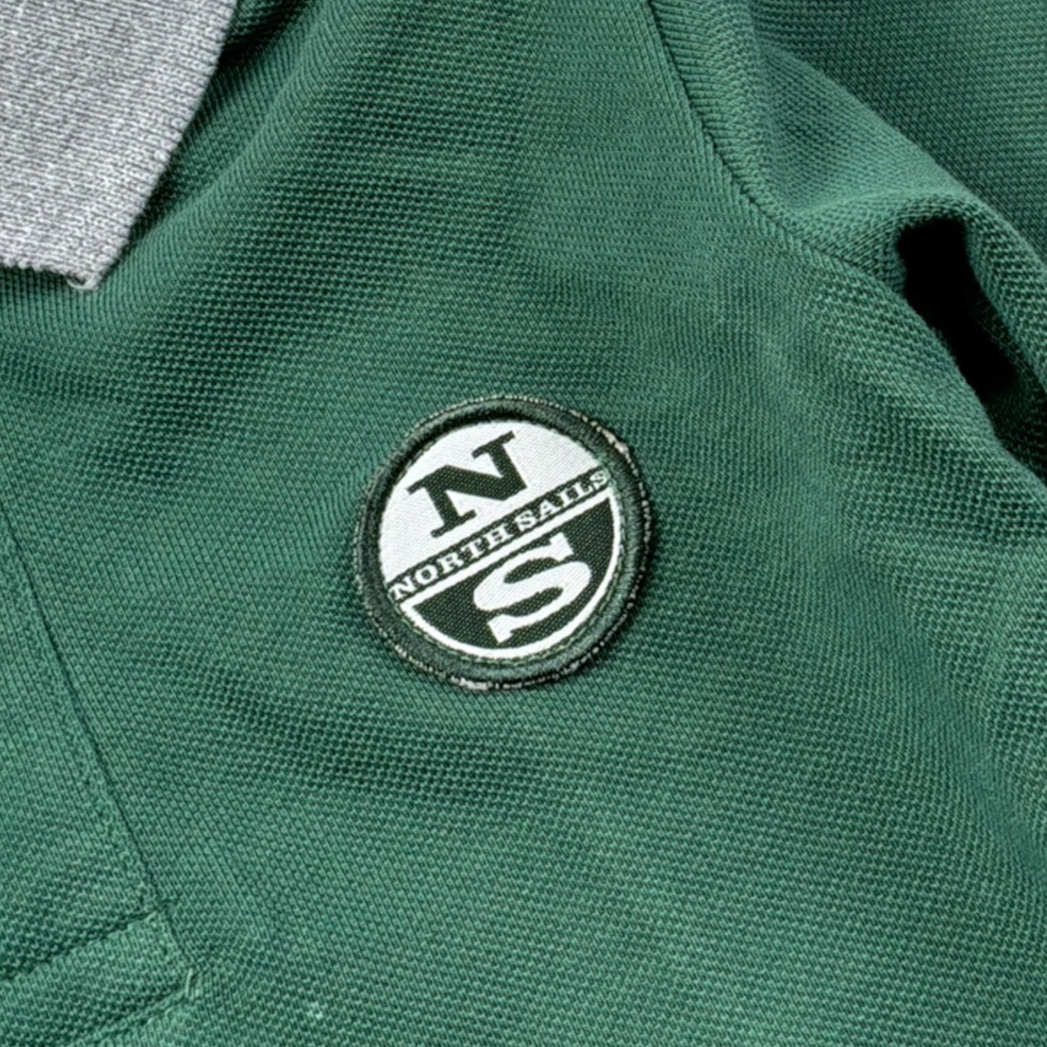 North Sails Polo tinta unita con Colletto In Contrasto Verde per Neonato NIA26037PO VERDE NORTH SAILS 