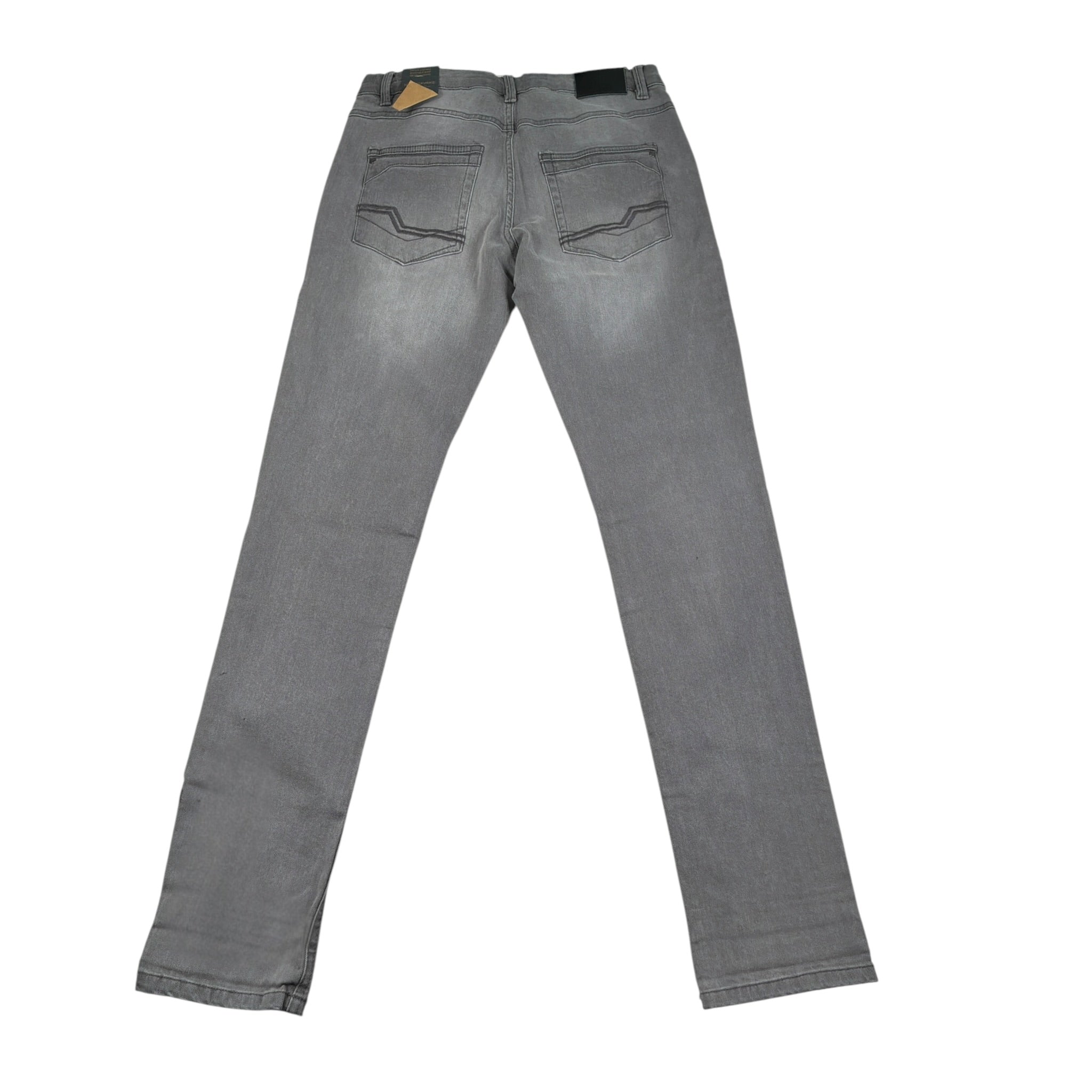 Nukutavake Jeans tinta unita con Girovita Regolabile Grigio per Bambino 7517 GRIGIO NUKUTAVAKE 