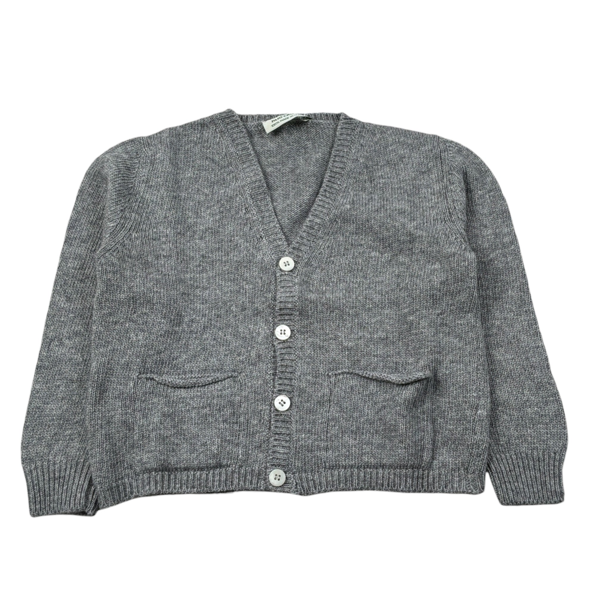 Paio Crippa Cardigan Tina Unita Scollo A V Grigio per Bambino CERVINIAJ GRIGIO PAIO CRIPPA 