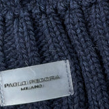 Paolo Pecora Cappello tinta unita con Logo Blu per Bambino 416444 BLU PAOLO PECORA 