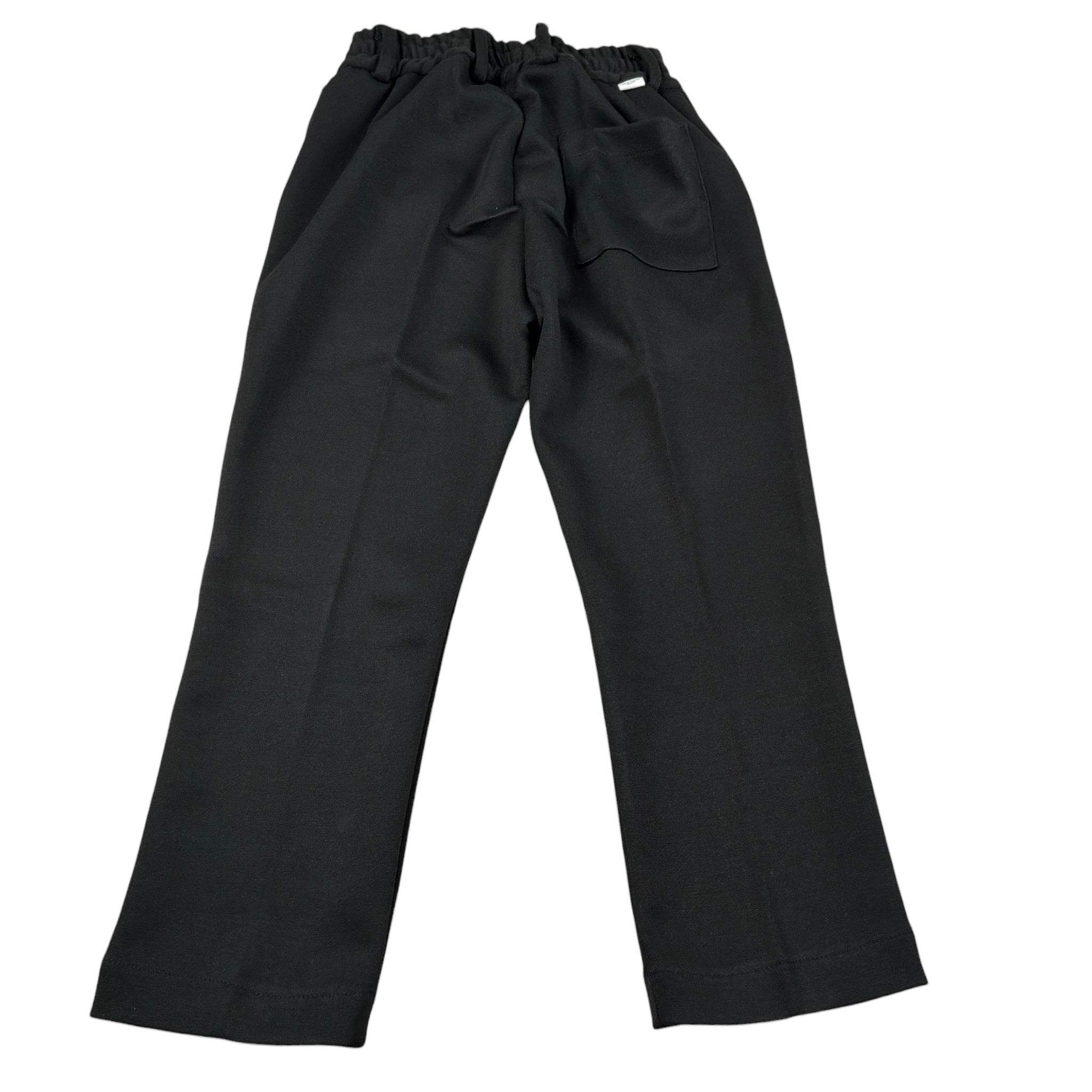 Paolo Pecora Pantalone tinta unita con Elastico In Vita Nero per Bambino PP3802 NERO PAOLO PECORA 