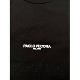 Paolo Pecora Shirt Girocollo tinta unita con Logo Nero per Neonato PP3820N NERO PAOLO PECORA 