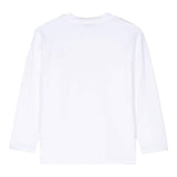 Paolo Pecora Shirt tinta unita Girocollo con Stampa Bianco per Bambino PP3845 BIANCO PAOLO PECORA 