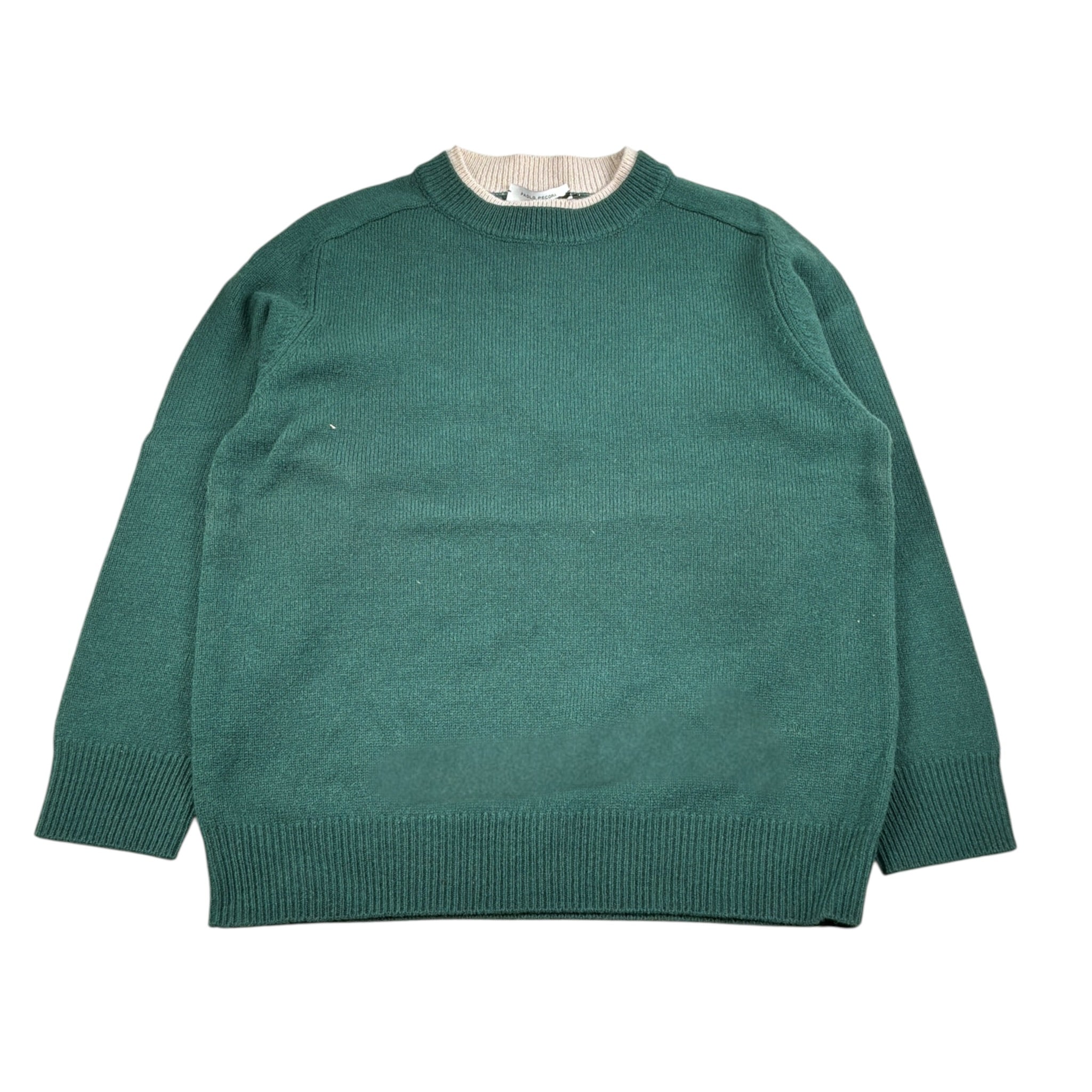 Paolo Pecora Maglia Girocollo tinta unita Verde per Bambino PP4083X VERDE PAOLO PECORA 