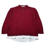 Paolo Pecora Maglia tinta unita con Colletto Bordeaux per Bambino PP4086X BORDEAUX PAOLO PECORA 