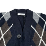 Paolo Pecora Cardigan tinta unita Fantasia Rombi Blu per Bambino PP4088X BLU PAOLO PECORA 