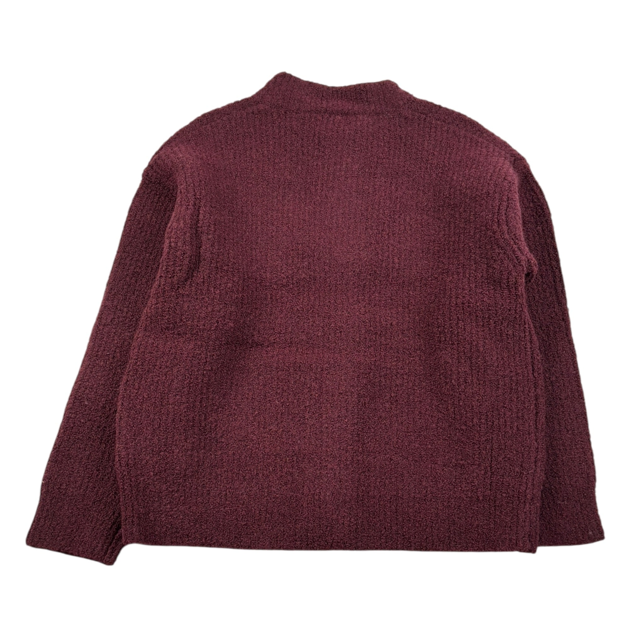 Paolo Pecora Maglia tinta unita con Zip Bordeaux per Bambino PP4091 BORDEAUX PAOLO PECORA 