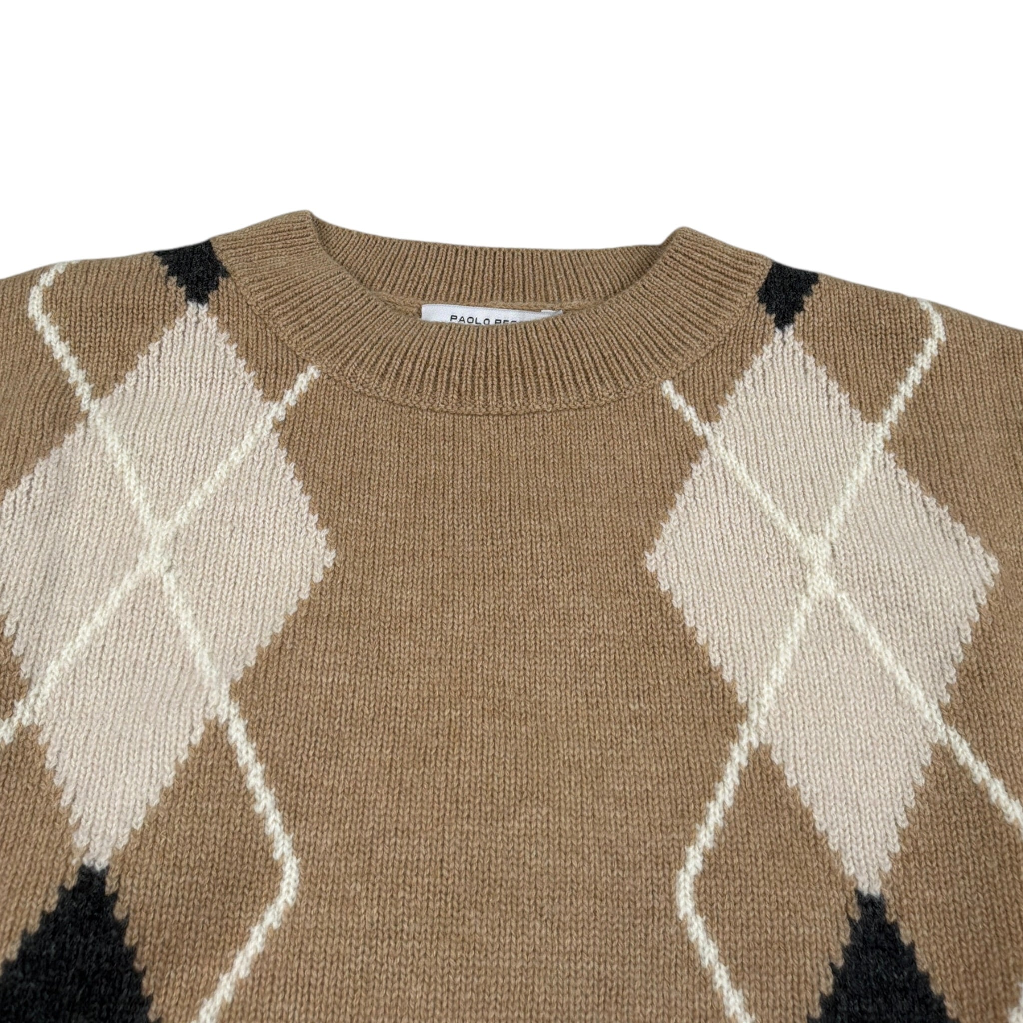 Paolo Pecora Maglia Girocollo tinta unita con Ricami Beige per Bambino PP4096 BEIGE PAOLO PECORA 