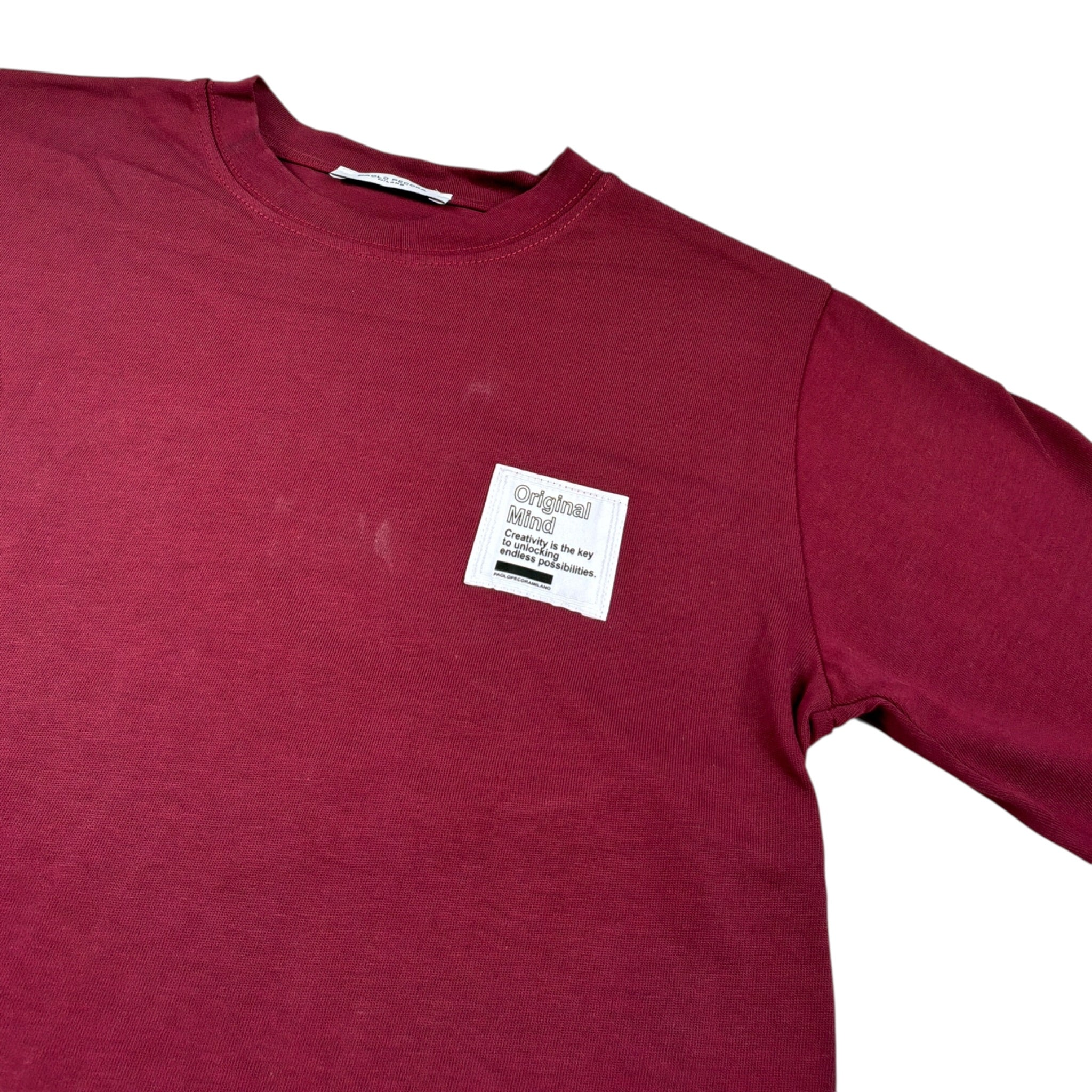 Paolo Pecora T-Shirt Girocollo tinta unita Bordeaux per Bambino PP4124XX BORDEAUX PAOLO PECORA 
