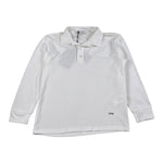 Paolo Pecora Polo Manica Lunga tinta unita Bianco per Bambino PP4125X BIANCO PAOLO PECORA 