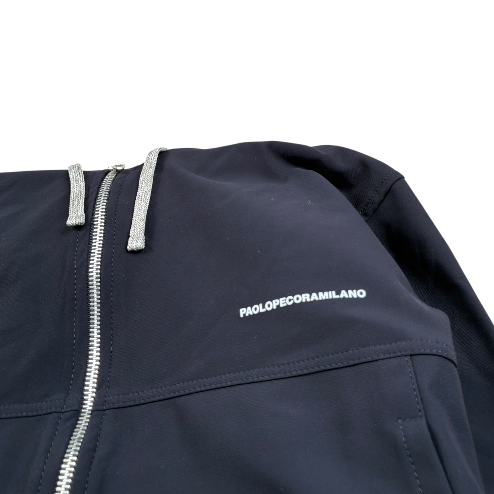 Paolo Pecora Felpa tinta unita con Zip E Cappuccio Blu per Bambino PP4130 BLU PAOLO PECORA 