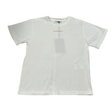 Paolo Pecora T-Shirt Girocollo tinta unita con Logo Bianco per Bambino PP4139X BIANCO PAOLO PECORA 