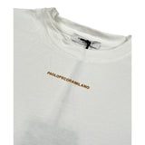 Paolo Pecora T-Shirt Girocollo tinta unita con Logo Bianco per Bambino PP4139X BIANCO PAOLO PECORA 